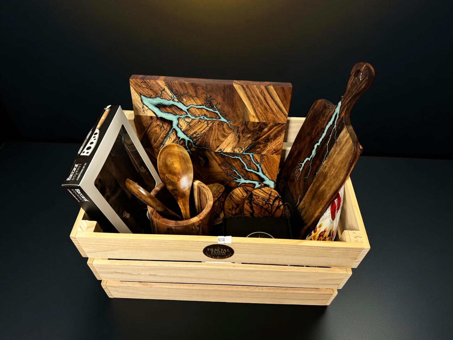 Resin cheese board luxury gift box East Gippsland craftsmanship