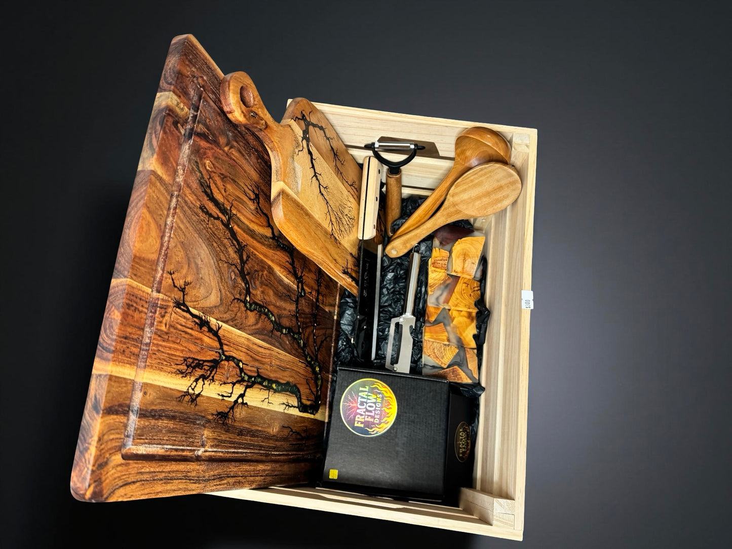 Resin board and coaster gift bundle handcrafted in East Gippsland