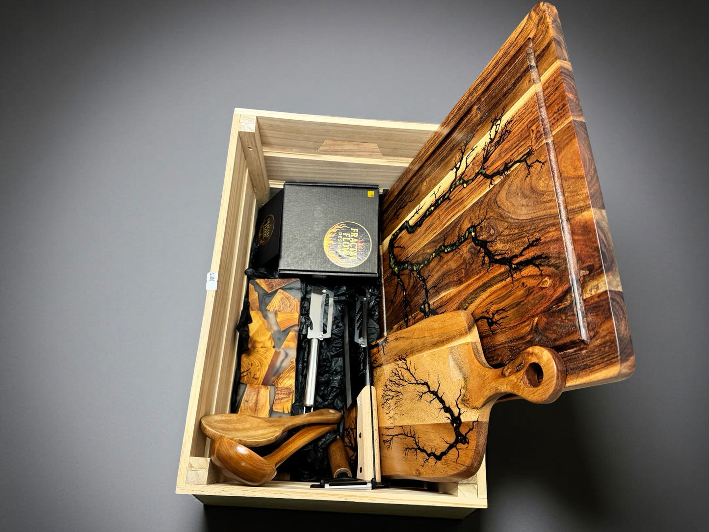 Resin board luxury gift pack handmade in Australia premium quality