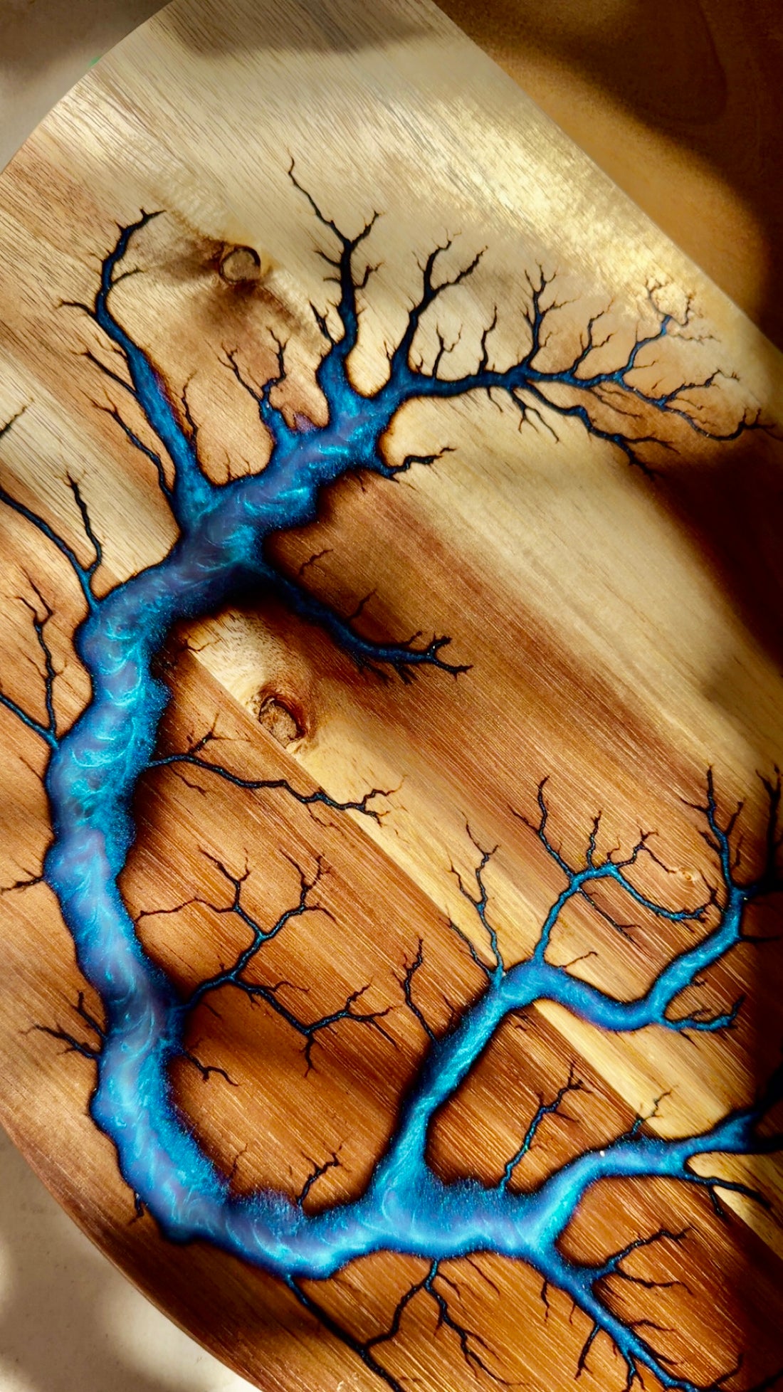 Premium fractal burning art on sustainable Australian timber handcrafted in East Gippsland