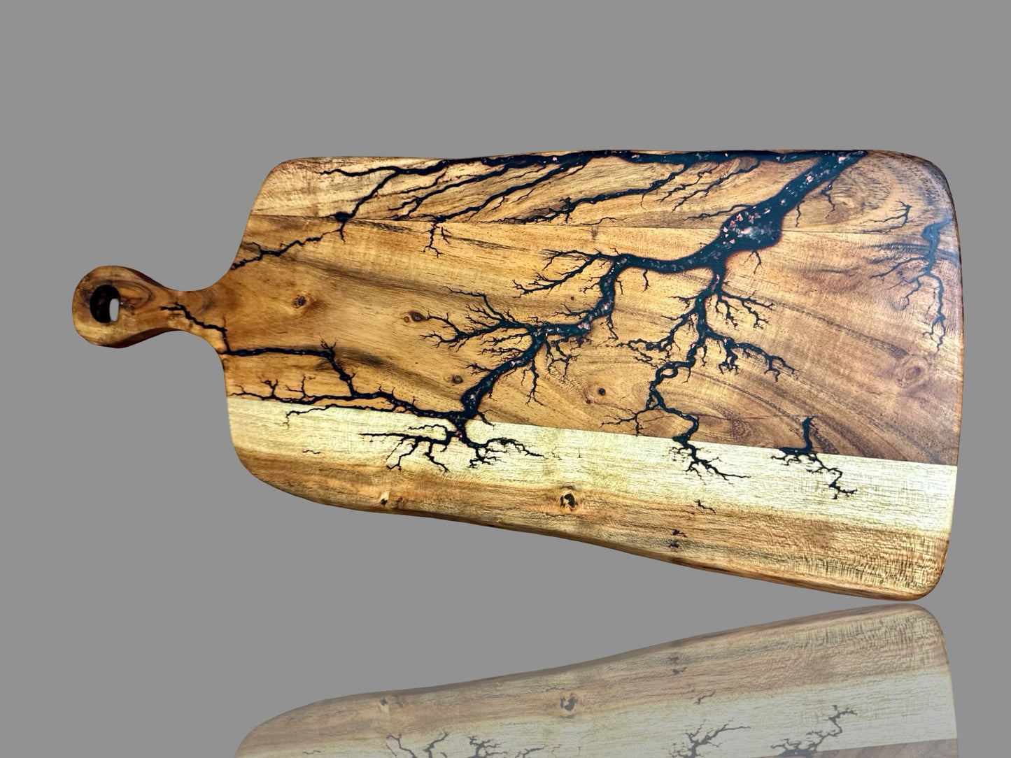 Unique resin cheese board paddle – handcrafted gift-ready board Australia