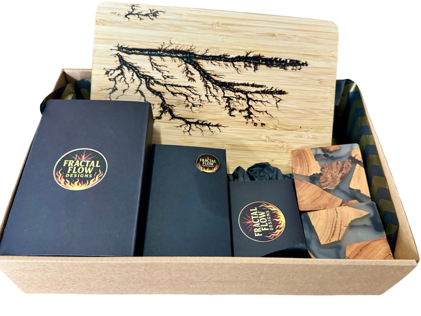 Premium bamboo board and forged knife boxed gift set East Gippsland Australia