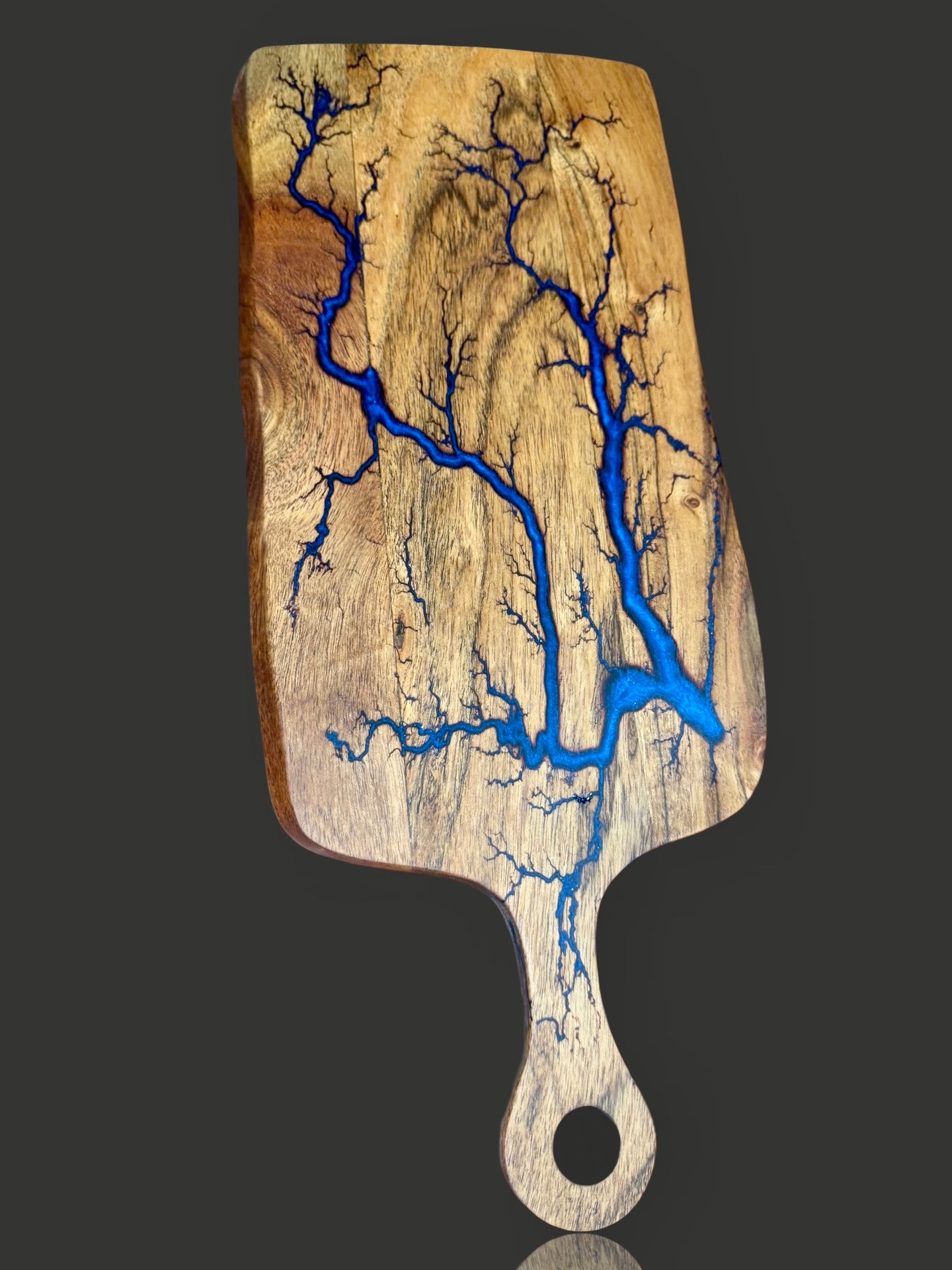 Australian-made resin cheese paddle board handcrafted by Fractal Flow Designs. Premium charcuterie serving board gift, ideal for weddings, birthdays, and housewarmings across Australia.