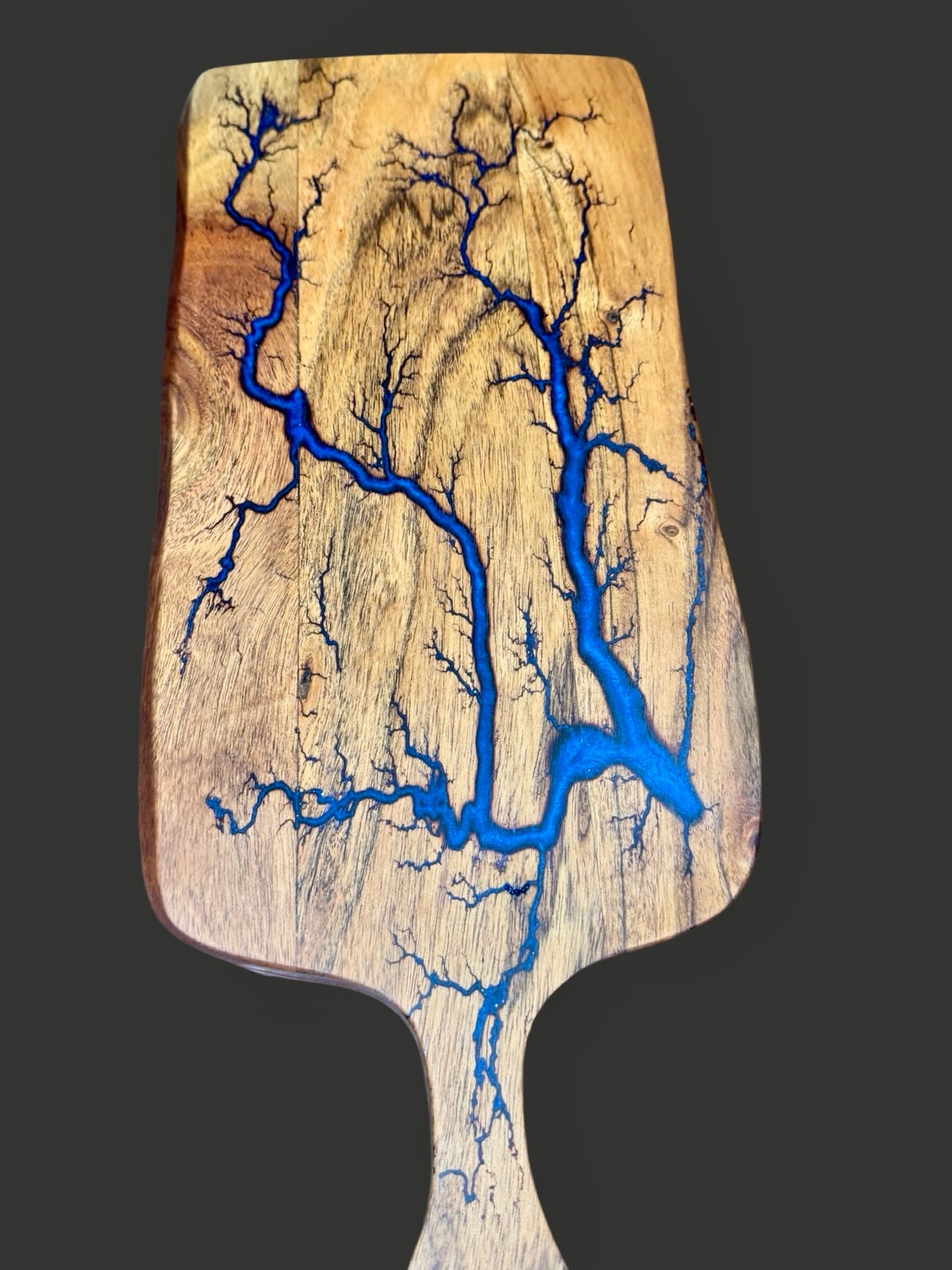 Premium resin paddle cheese board, handcrafted in Bairnsdale, Victoria. Perfect grazing and charcuterie platter, wedding or anniversary gift, Australian-made.