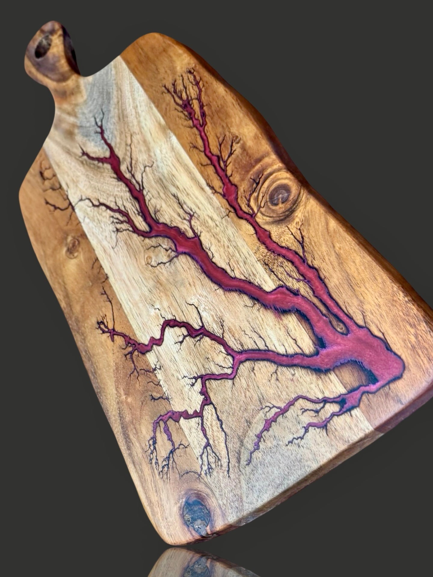 Premium resin cheese paddle board by Fractal Flow Designs, handcrafted in Bairnsdale, Victoria. Ideal for charcuterie, grazing, and luxury wedding gifts.