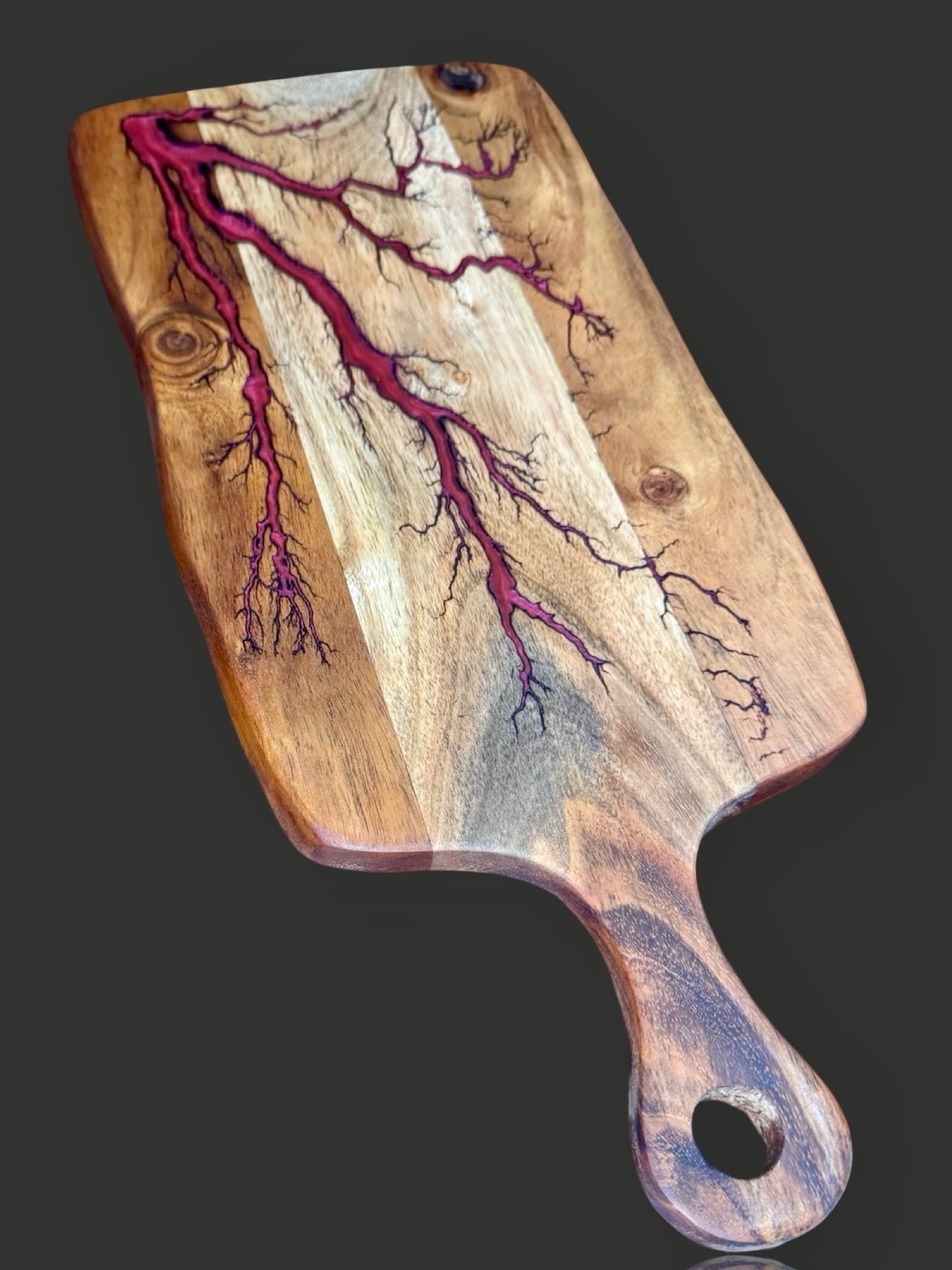 Australian-made resin cheese paddle board with premium resin detail. Handcrafted by Fractal Flow Designs, perfect for grazing platters, anniversaries, and gourmet entertaining.