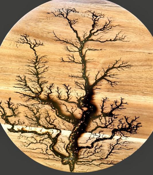 Handcrafted resin timber Lazy Susan perfect for entertaining