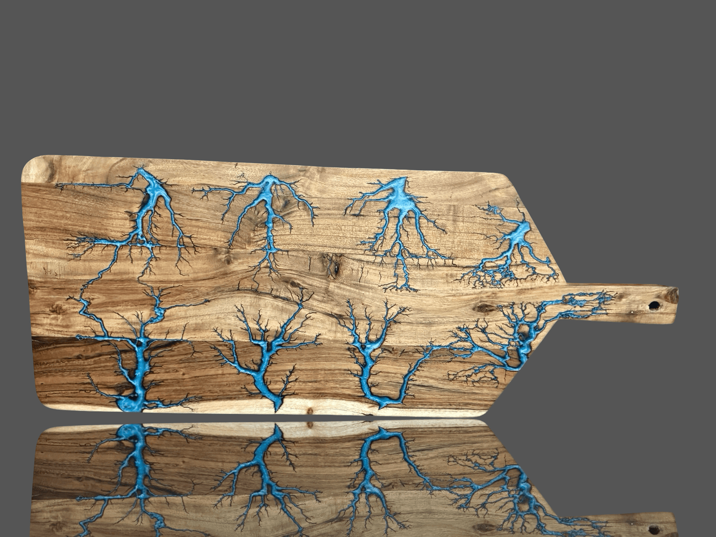Statement large grazing paddle with resin art – premium handcrafted Australian timber board by Fractal Flow Designs, perfect for cheese, charcuterie, anniversaries, and corporate gift occasions.
