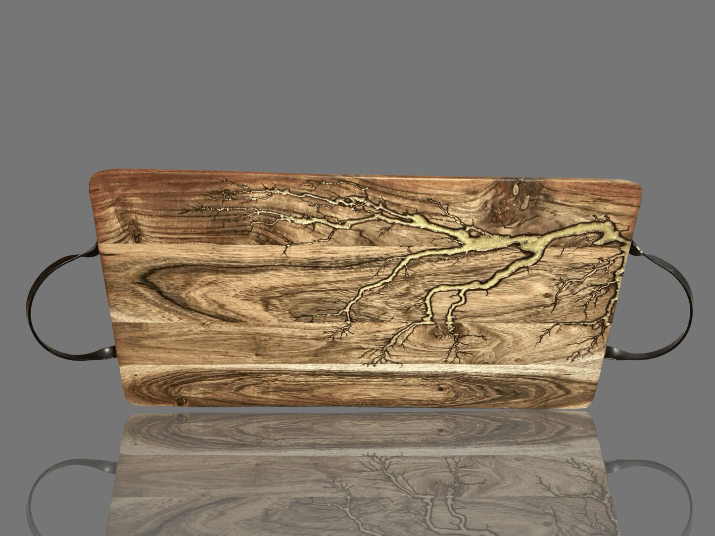 Fractal Flow Designs premium resin serving board, Bairnsdale Victoria. Sustainable Australian hardwood with resin artistry, a food-safe grazing platter for cheese, charcuterie, and entertaining. Unique artisan board, ships nationwide