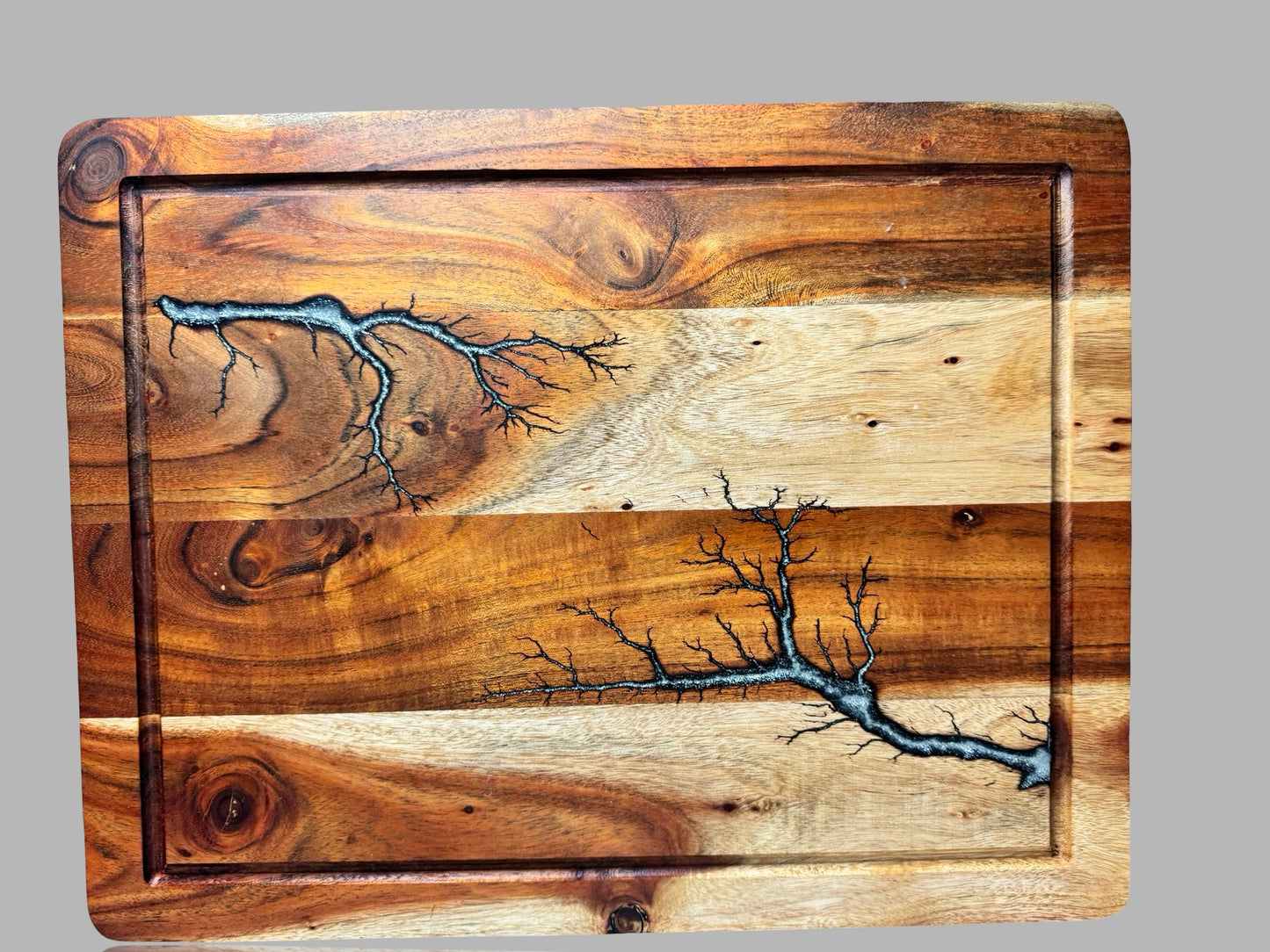 Resin Boards Australia — chopping board handcrafted by Fractal Flow Designs for gourmet serving and preparation