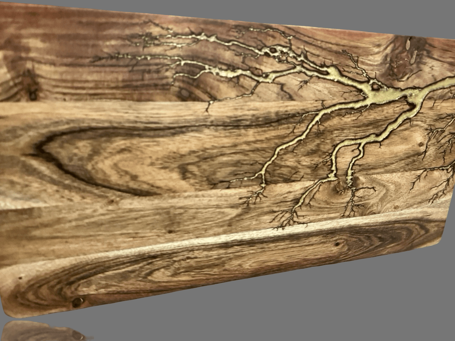 Timber and resin serving board by Fractal Flow Designs, made in Victoria, Australia. Food-safe hardwood grazing platter perfect for charcuterie, cheese boards, and entertaining. Premium artisan gift piece shipped Australia-wide