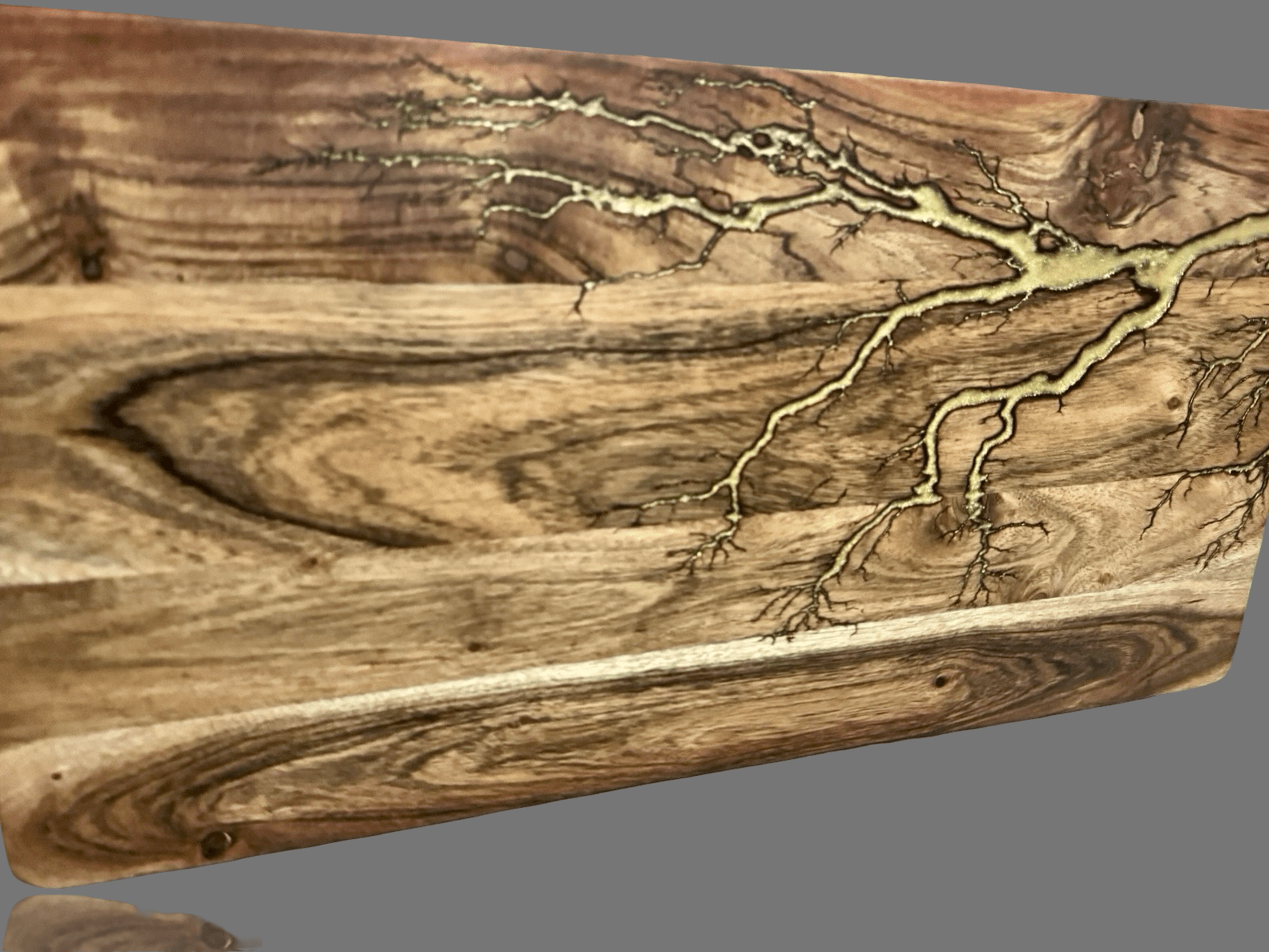 Timber and resin serving board by Fractal Flow Designs, made in Victoria, Australia. Food-safe hardwood grazing platter perfect for charcuterie, cheese boards, and entertaining. Premium artisan gift piece shipped Australia-wide
