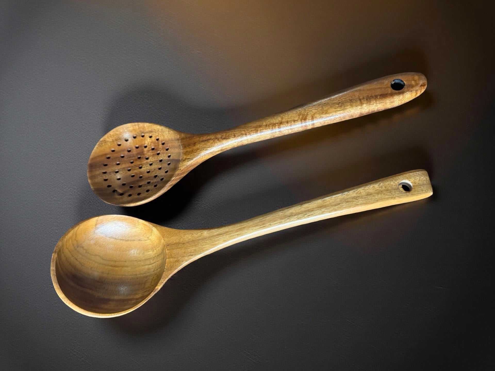 Australian made wood kitchen utensils handcrafted by Fractal Flow Designs